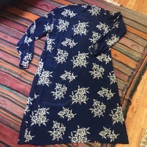 Vintage silk floral dress